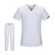 thumbnail image 5 of Conjunto de ropa quirúrgica para hombres y mujeres, ropa de trabajo de esteticista, camiseta y pantalones quirúrgicos de manga corta lavables a máquin, 5 of 8