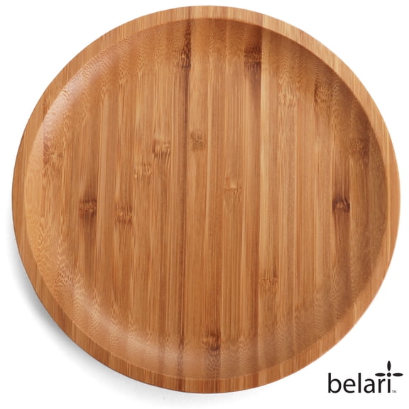 Belari Bamboo Plate Set - Bamboo Reusable Plates - Bamboo Plates - Wood Plates Dinnerware - Bamboo Dinner Plates - Bamboo Dinnerware Set - Eco Friendly Plates