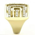 thumbnail image 4 of Luxe Jewelry Designs Women's Stainless Steel Gold Ion Plated Ring with Cubic Zirconia - Size 7 (Pack, 4 of 4
