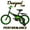 Green, variant on Mobo Lite Bike w/Training Wheels. 16" Child Bicycle, Red