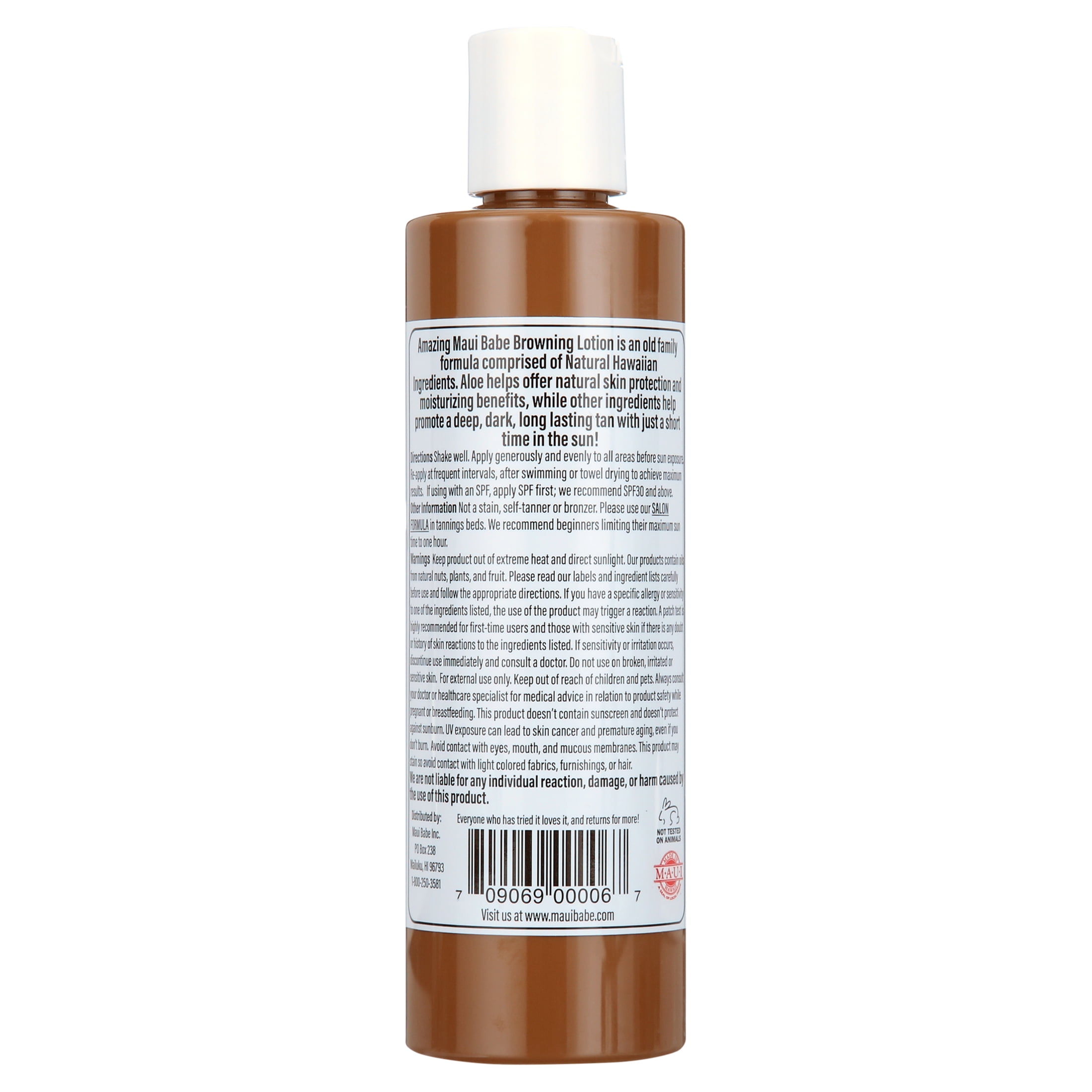 Maui Babe Browning Self Tanner Lotion, 8 Oz - 2 Pack
