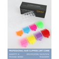 thumbnail image 2 of 8pcs/Set Colorful Electric Hair Cutter Limit Comb Set - Essential Spare Parts For Professional Hair Cutting, 2 of 5