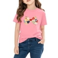 thumbnail image 4 of Bnwani Shirts for Girls Fashion Short Sleeve Boys T Shirts Comfortable Tee Pink Sizes 3-9, 4 of 9