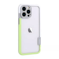Allytechgroup for iPhone 14 Pro Bumper Case No Back, Built-in Camera Cover Compatible with MagSafe Slim Lightweight TPU PC Bumper Frame Cover Backless Shockproof, Greenwhite
