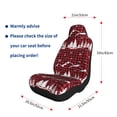 thumbnail image 4 of Naloa Christmas Tree Buffalo Plaid Car Seat Covers 2PCs Front Car Seat Covers Universal fit for Most Cars SUVs and Trucks - 2 PCS, 4 of 5