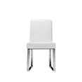 thumbnail image 3 of Pemberly Row 19.5" Faux Leather Dining Chair in White (Set of 2), 3 of 5