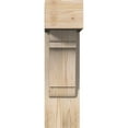 thumbnail image 2 of Ekena Millwork 7 1/2"W x 18"D x 26"H Olympic Block Smooth Bracket w/ Offset Brace, Douglas Fir, 2 of 25