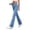 Light Blue, variant on Stretchy Bell Bottom Jeans for Women Trendy Pull On Bootcut Flare Jean Leggings Jeggings High Waist Tummy Control Wide Leg Denim Pants with Pockets