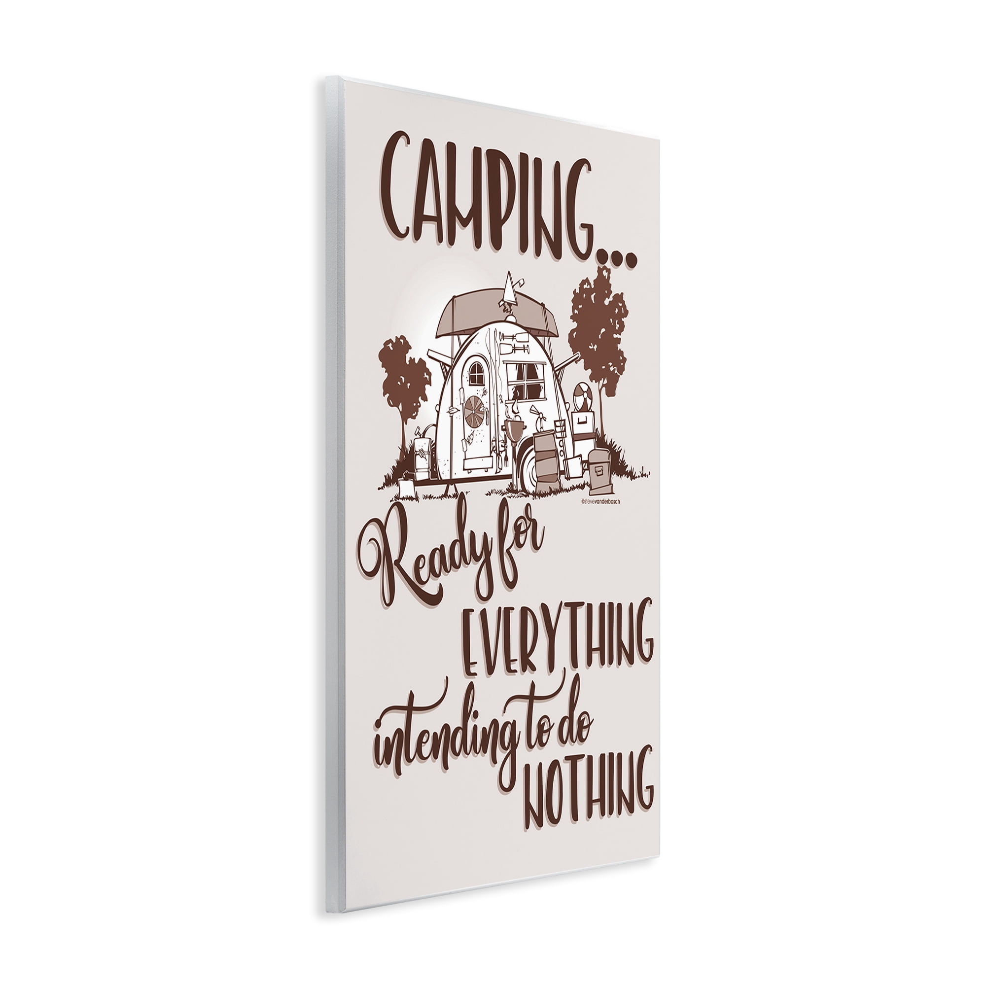 Stupell Industries Everything & Nothing Camping Landscape Painting Unframed Art Print Wall Art, 10 x 15