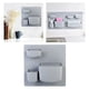 thumbnail image 3 of 1 unidad de estante de pared autoadhesivo que ahorra espacio, estantería para refrigerador, decoración para hogar, estante de almacenamiento para Azul Gris Estilo B perfecl estante de almacenamiento de pared, 3 of 7