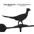 thumbnail image 4 of Klassen Bronze Pheasant Cast Aluminum Weathervane, Black, 4 of 7