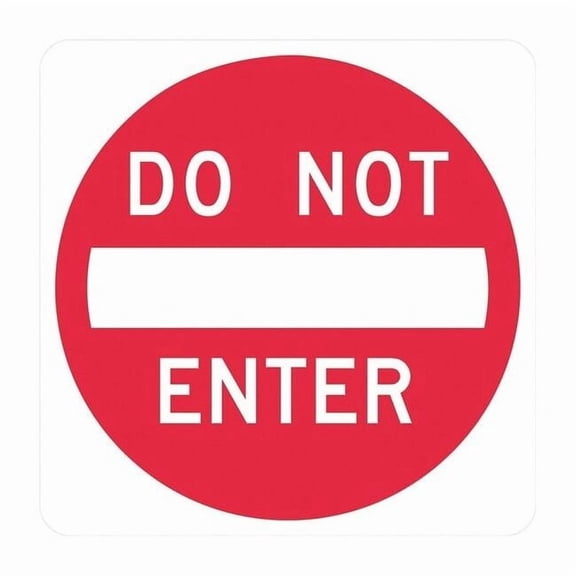Lyle Do Not Enter Traffic Sign,24" x 24" T1-1090-EG_24x24