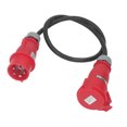 thumbnail image 4 of Acoplamiento Macho A Hembra 16A, Cable De Conexión De Alta Corriente IP44 2,5 Mm² CEE Adaptador De 5 Pines 220‑380V 240‑415V, 4 of 14