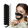 YZHM 40PC Adult Disposable Face Masks Transparent Lips Solid Disposable Face Mask 3Ply Earloop Anti-PM2.5 Mask