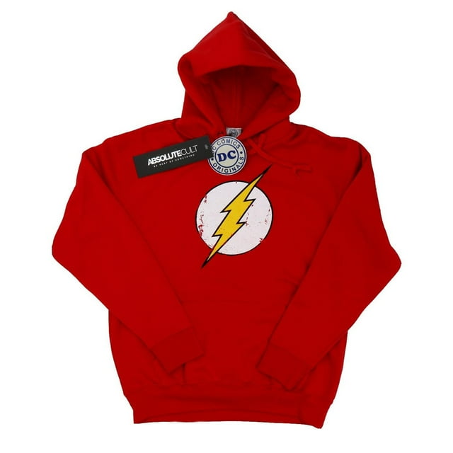 DC Comics Womens Flash Distressed Logo Hoodie