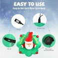 thumbnail image 4 of Zimtown Inflatables Santa Claus Outdoor Christmas Decorations for Holiday Window, Door Decoration, 4 of 6
