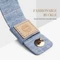 thumbnail image 2 of Recoppa Compatible with Apple Watch strap, fabric nylon woven replacement strap with leather lining and snap closure for iWatch Series 7/6/5/4/3/2/1 SE", 2 of 7