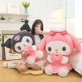 thumbnail image 3 of 40/50/60cm Sanrio Kuromi Melody Hello Kitty juguete de peluche Kawaii dibujos animados muñeco de peluche de gran tamaño almohada de peluche suave regalos de cumpleaños para niños, 3 of 5