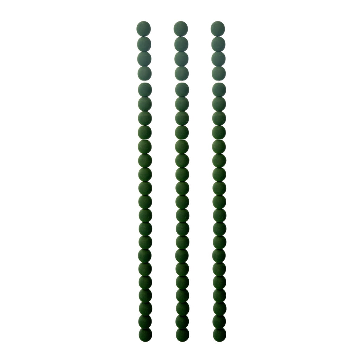 69pcs John Bead 8mm Czech Glass White Alabaster Velvet Dark Green Round Bead Strands for DIY Jewelry Making Crafts