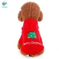 thumbnail image 5 of Deago Dog Christmas Pompon Hoodie Pet Clothes for Holiday Festival Party Sweater Costume For Small to Medium Dogs, 5 of 7