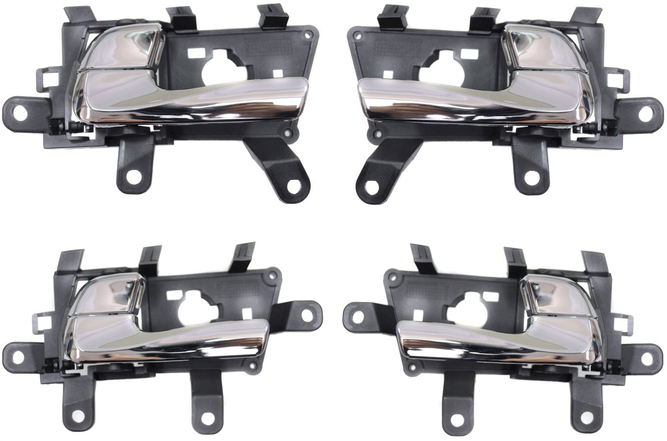 Chrome Finish Lever PT Auto Warehouse KI-2207M-FP Front Left/Right Pair Inner Interior Inside Door Handle Chrome Finish Lever PT Auto Warehouse KI-2207M-FP Front Left/Right Pair Inner Interior Inside Door Handle