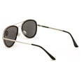 thumbnail image 3 of Classic Metal Tear Drop Progressive Bifocal Reading SunGlasses - Zero Power - Clear on Top UV Reader +1.25, 3 of 4