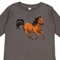 thumbnail image 4 of Inktastic Wild Mustang Horse Galloping Boys or Girls Long Sleeve Toddler T-Shirt, 4 of 5