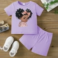 thumbnail image 3 of Girls Summer Outfits Size 6 Floral Print Shorts Outfits Clothes Cotton Outfits Short Blouse and Shorts Summer Shorts Sets Children Kid Girls, 3 of 3