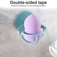 thumbnail image 2 of Wall Hanging Sponge Egg Holder Bracket Rotatable Makeup Powder Puff Support Shelf Storage Rack, 2 of 10