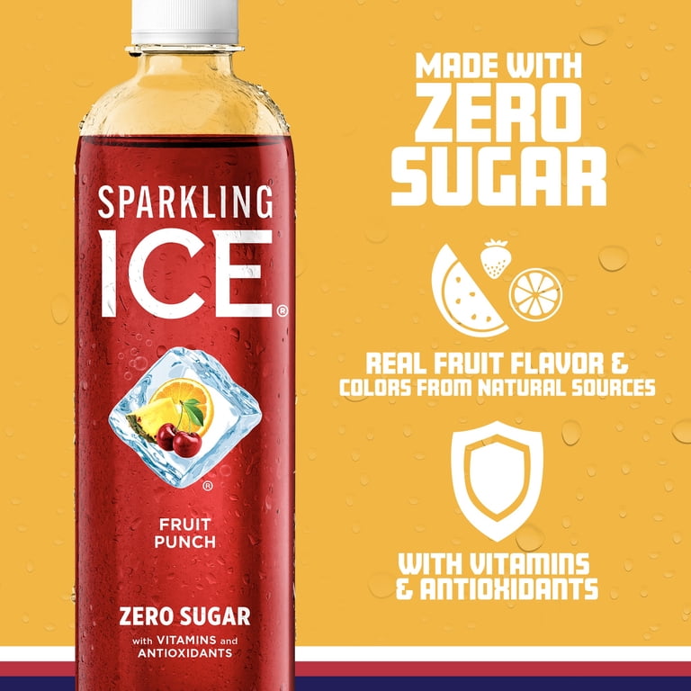 Sparkling Ice Fruit Punch, 17 fl oz Bottles, 12 Pack photo 2
