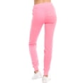 thumbnail image 4 of Ola Mari Solid Inner Fleece Jogger Pants , Large, N Pink, 4 of 5