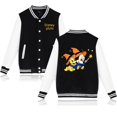thumbnail image 4 of Chaqueta bomber con dibujo de perro Pluto para mujer y hombre, chaqueta de béisbol de otoño, abrigo de estudiante, ropa de calle, chaqueta bomber Harajuku para universidad, 4 of 5