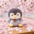 thumbnail image 7 of Penguin Plush Desktop Figurine Soft Stuffed Animal Ornament Cozy Cushion Decor for Office Desk Bedroom, 7 of 7