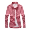thumbnail image 2 of pstuiky camisetas de hombre, Camiseta informal de manga corta con botones y solapa de color liso para hombre ropa de hombre xl, 2 of 3