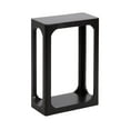 thumbnail image 5 of Kate and Laurel Dahl Modern Slatted Wooden Slim Side Table, 16 x 8 x 24, Black, Transitional Wood Narrow End Table for Use as Living Room Plant Stand or Small Bedroom Nightstand, 5 of 9