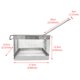 thumbnail image 3 of Fiudx Cesta para Freír de Acero Inoxidable, Colador de Aceite Antiadherente, Fácil de Limpiar, Apta para Lavavajillas, Herramienta de Cocina Multiusos, Perfecta para Freír, Cocina Saludable, Incluye, 3 of 3