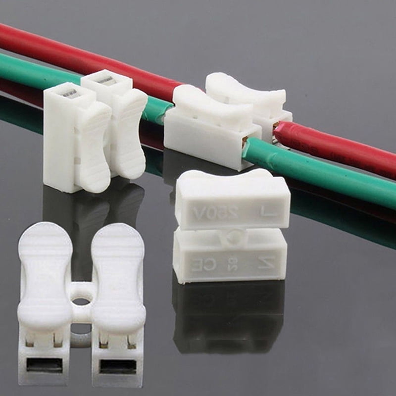 10 Pairs Self Locking Electric Cable Connectors Quick Splice Lock Wire Terminal 