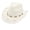 White, variant on Women's Wide Brim Sun Hat Men Summer Western Cowboy Hat Straw Hat Hollowed Out Visor Cap