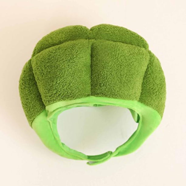Gorra con tocado completo, sombrero con decoración de brócoli, gorra de disfraz para festival, sombrero con vegetales