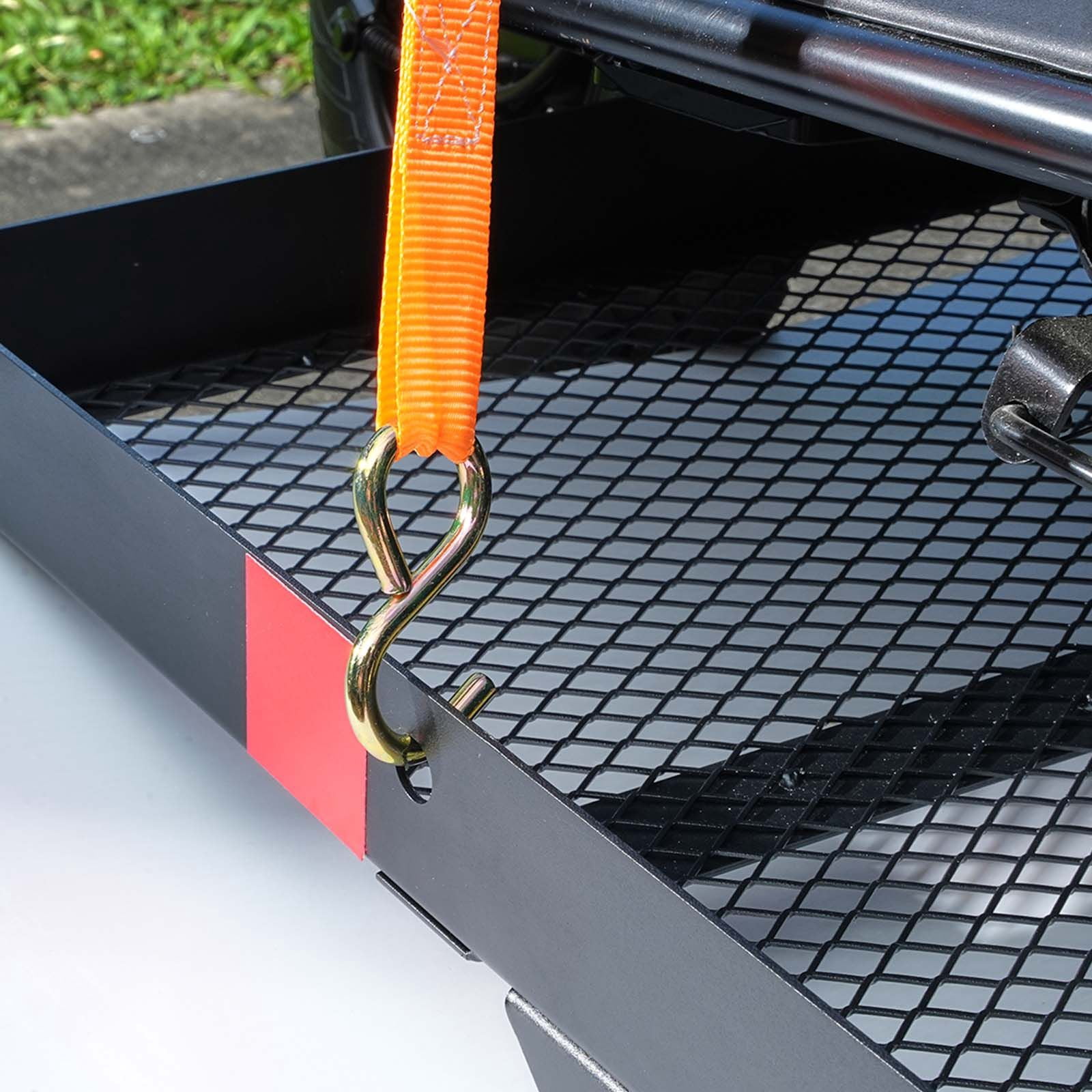 Hitch Mount Wheelchair Carrier 45.3x25.6in Platform, 2in Receiver Heavy Duty Mobility Scooter Rack, Universal for SUV Truck Van Vehicle Transport
