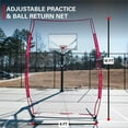 Rukket Sports 6x10 Adjust Return Net Air Defense Basketball Backstop
