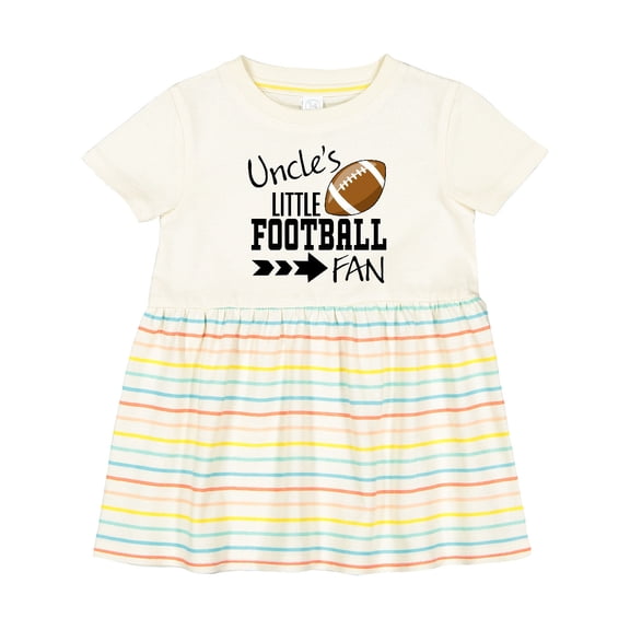 Inktastic Uncle's Little Football Fan Girls Baby Dress