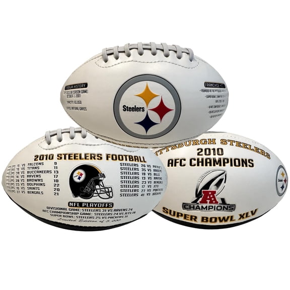 Collectible Nikco Sports Pittsburgh Steelers 2010 AFC Champions Football