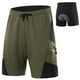 thumbnail image 1 of Pantalones cortos de hombre Pantalones cortos de bicicleta acolchados 2 en 1 con bolsillos Pantalones cortos de ejercicio transpirables para hombres para entrenar ciclismo Arsuxeo Pantalones cortos de hombre, 1 of 7