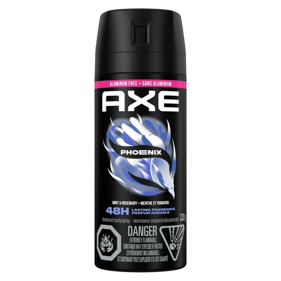 AXE Phoenix Deodorant Spray for Men Crushed Mint & Rosemary Aluminum Free, 4 oz