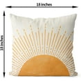 thumbnail image 6 of Summer Pillow Covers 18x18 Inch Set of 2, Yellow Sunshine Decorations Outdoor Throw Pillows Boho Summer Sun Sunrise Pillowcase Linen Decor Cute Modern Farmhouse Cushion Case for Home Bedroom, 6 of 6