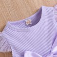 thumbnail image 4 of Vestido De Princesa De Punto Acanalado Con Mangas Volantes Y Estrellas De Lentejuelas Para NiñAs PequeñAs Con CinturóN De Lazo, 4 of 4