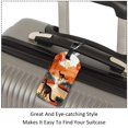 thumbnail image 3 of Square 2Pack PU Leather Kangaroo Cruise Luggage Tag with Privacy Cover and Name ID Tag for Travel Handbags Backpacks Luggage Tags, 3 of 6