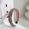 thumbnail image 3 of Diadema para mujer, cinta para el pelo con turbante de nudo ancho trenzado, accesorios elásticos para el pelo para mujeres y niñas, regalos navideños para la cabeza Afortunado Sencillez, 3 of 5