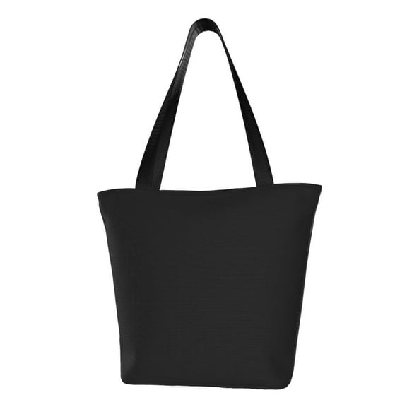 Defioc Black Print Tote Bag for Women,Shoulder Bag with Zipper Casual Tote's Handbag Big Capacity Shoulder Bag with Inner Pocket Fit for Shopping,Office,Travel